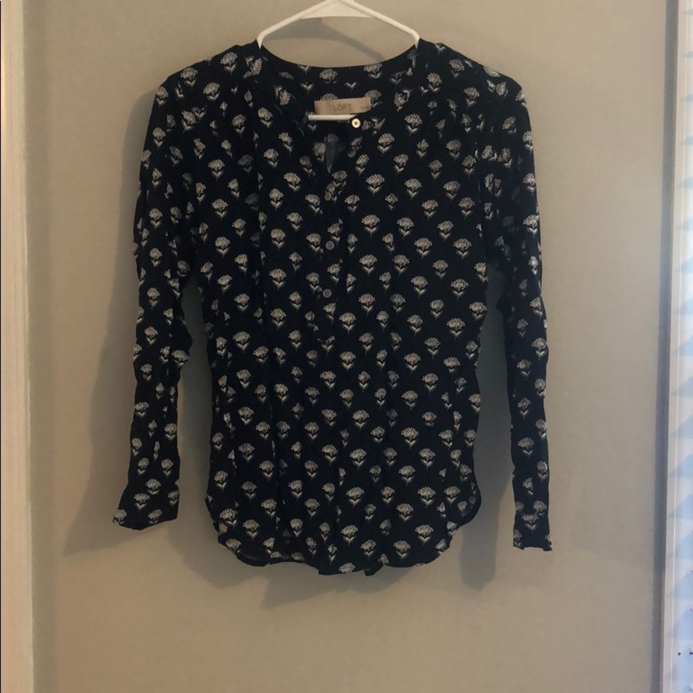 Navy Blouse